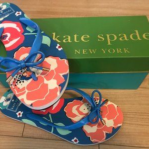 NIB Kate Spade Nova Blue flip flops